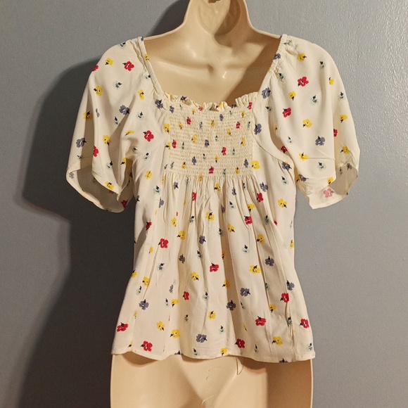 Madewell women's XS floral print blouse 100% viscose - Picture 12 of 17